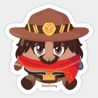 Round McCree - OW Sticker